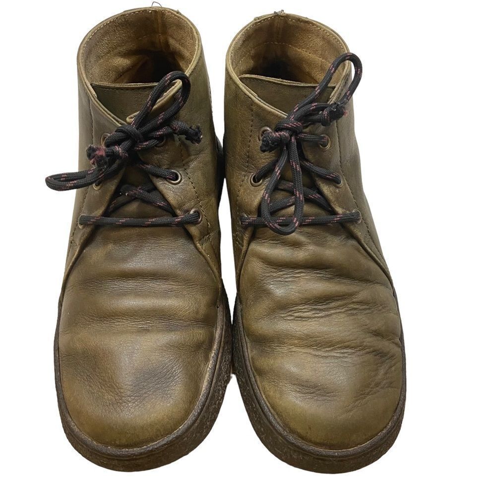 Men’s Camper Brand Green Leather Lace Up Boots Size 38